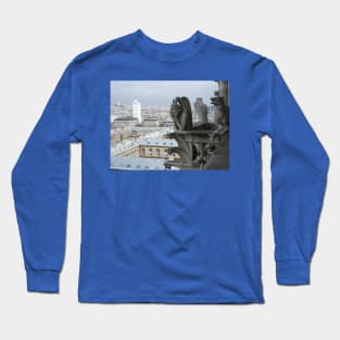 Paris Notre Dame de Paris Gargoyles Long Sleeve T-Shirt